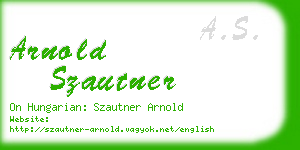 arnold szautner business card